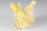 Pristine, Mango Quartz Crystal Cluster - Cabiche, Colombia #188369-2
